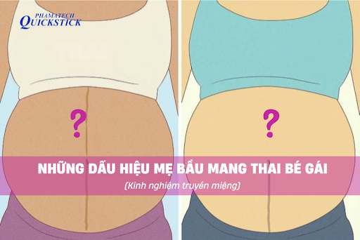 dấu hiệu mang thai bé gái